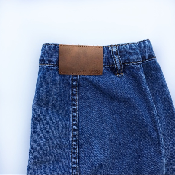 Billabong- High Waist Jean Skirt- 0019 - Picture 3 of 5